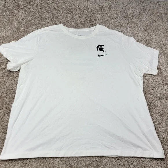 Nike Dri Fit Men's 3XL Michigan State Spartans Size 3XL White T Shirt - Picture 2 of 5